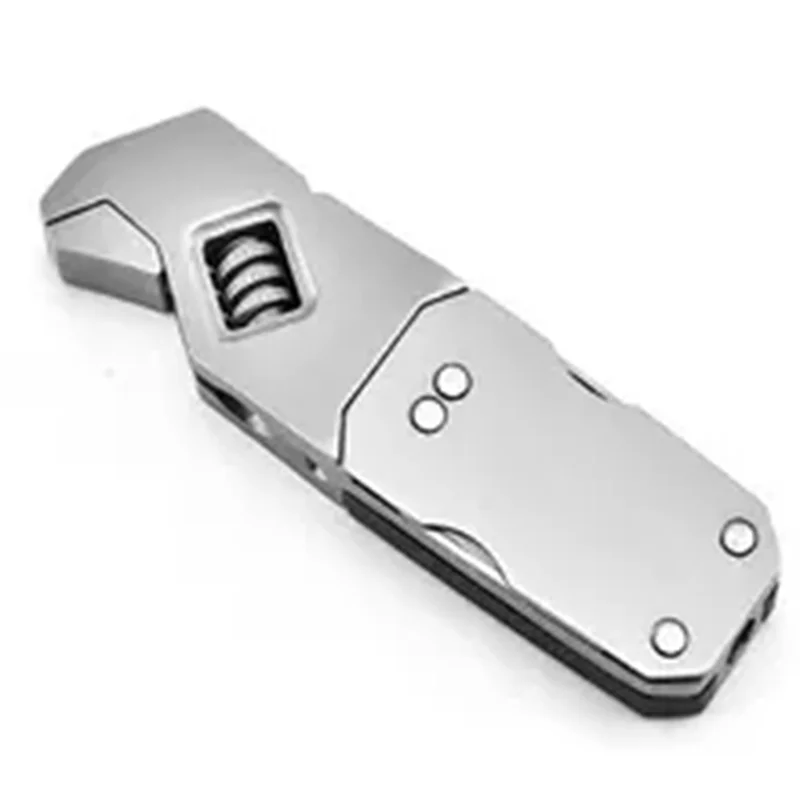 17-in-1 Stainless Steel Adjustable Wrench Foldable Pocket Multi Tool Multifunctional Spanner Screwdriver Bits Kit