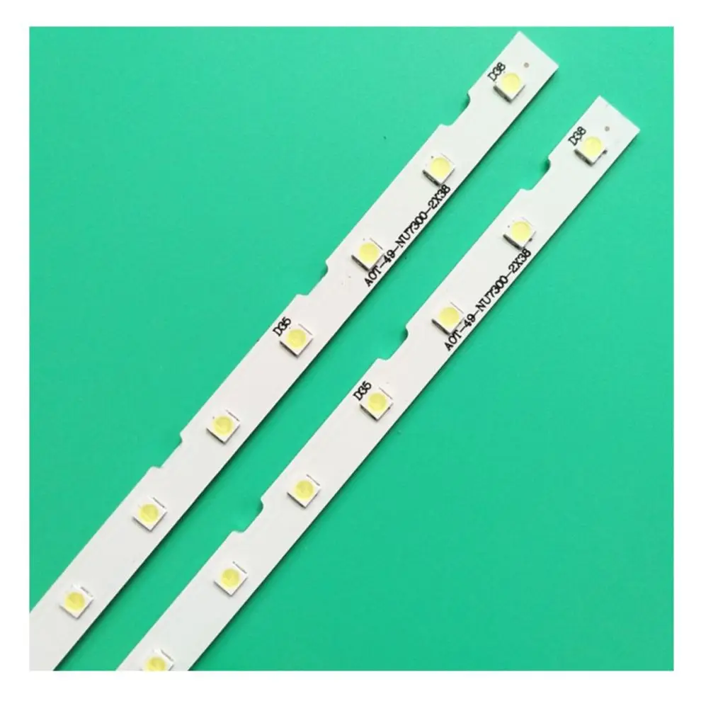 

10pcs / lot LED light strip for Samsung UE49NU7172 UE49NU7670 UE49NU7140 UE49NU7100 NU7100_STS49081_38LEDS_3030F