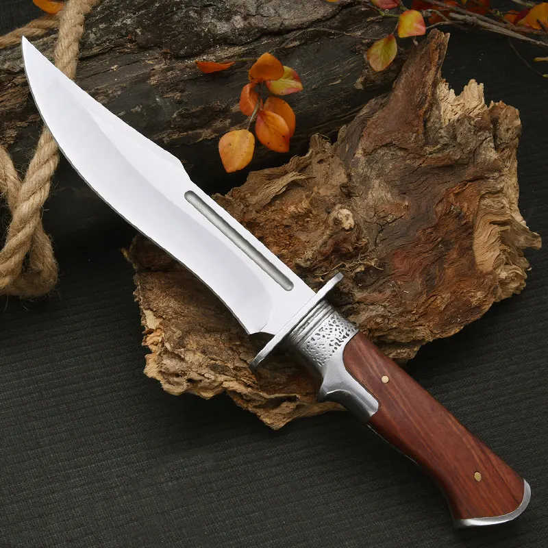 Outdoor High-Hardness Military Tactical Knife, EDC Fixed Blade, Self-Defense, Suitable for Wilderness Survival Knife