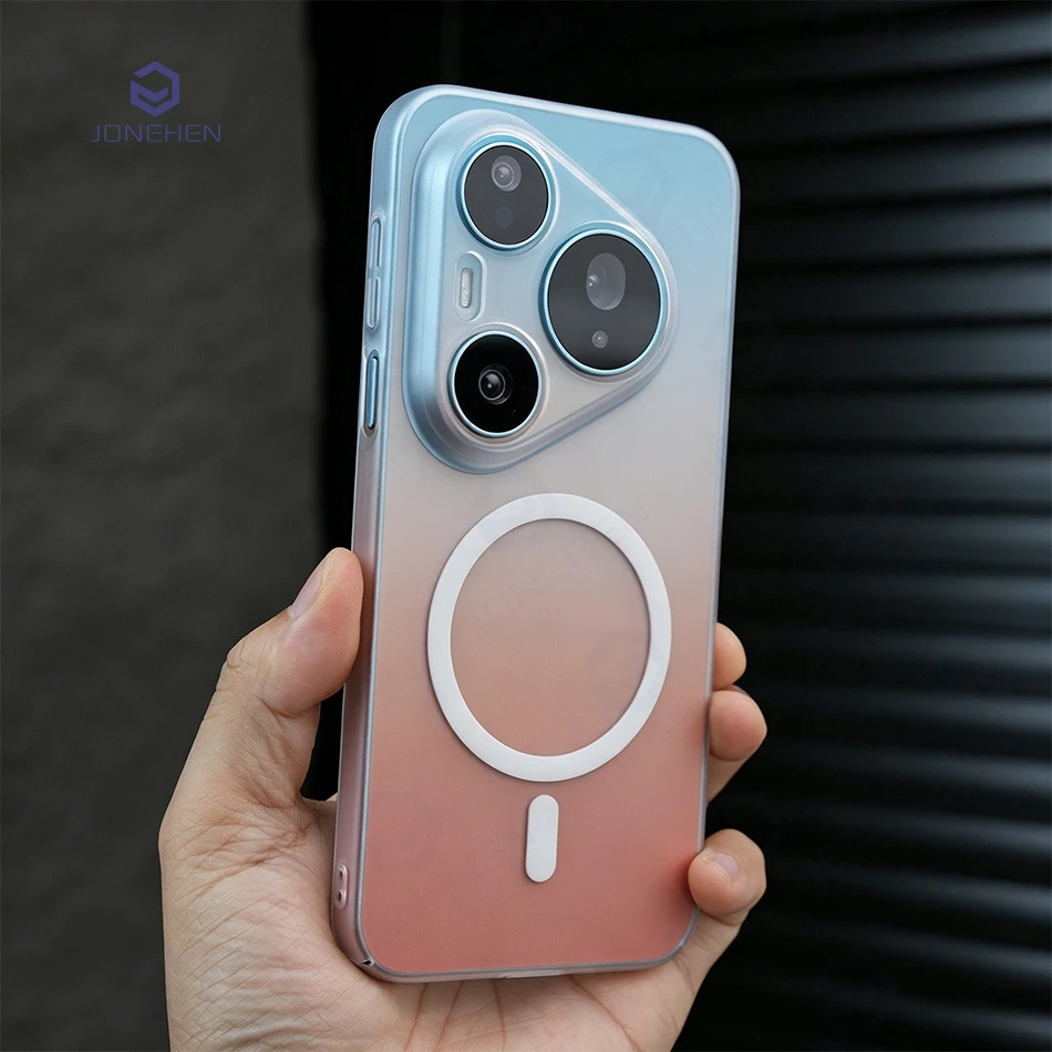 

Magnetic Ultra Thin Clear Case For Huawei P70 Pura 70 80 90 Ultra Mate 60 Pro Hard Pc Slim Shockproof Matte Cover For Magsafe