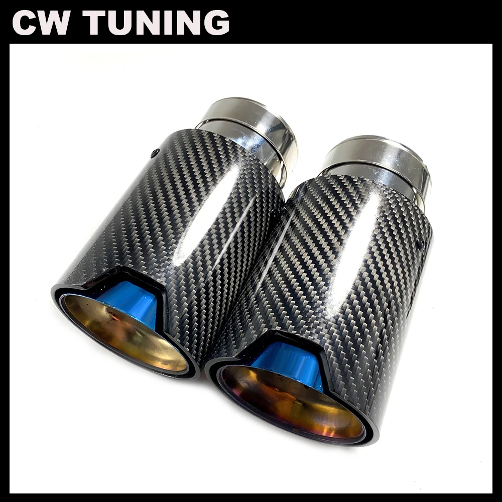 

1 Piece Real Carbon Fiber Exhaust Pipe Muffler tip For BMW M Performance Exhaust Pipe M2 F87 M3 F80 M4 F82 F83 M5 F10 M6 F12 F13