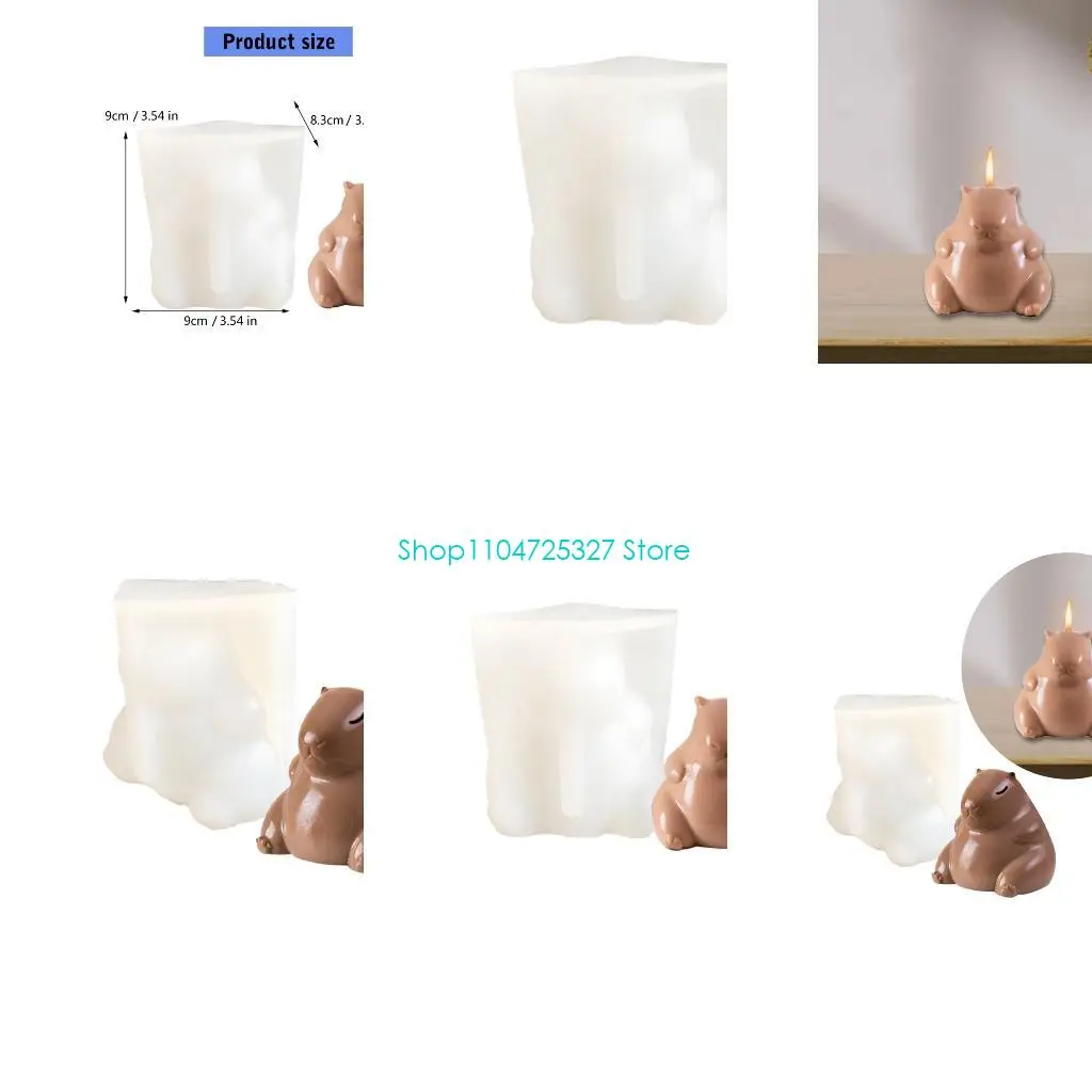 

D8KF Capybara Silicone Molds Baking Molds Jelly Molds Chocolate Molds Plasters Mould