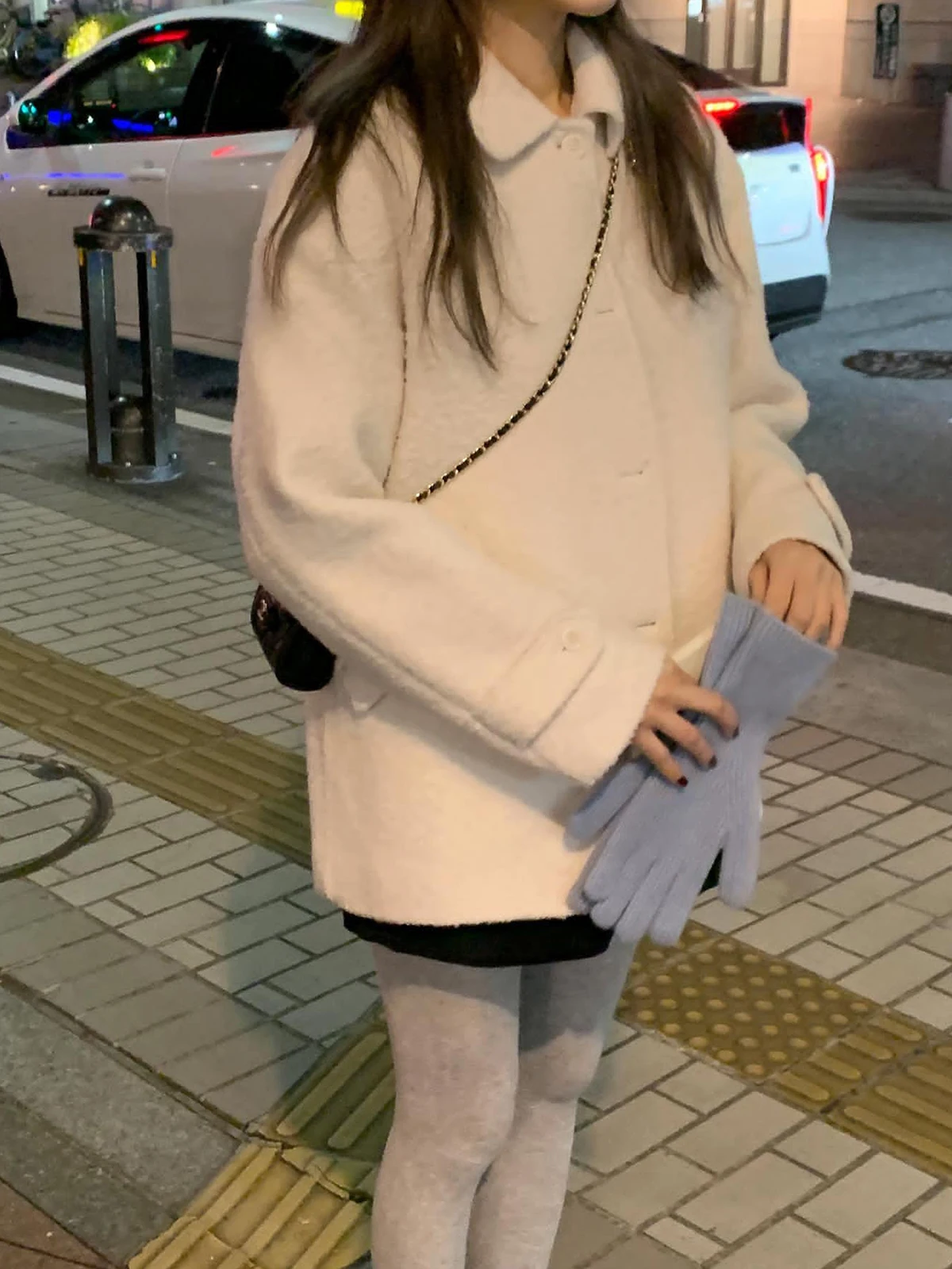 

Белое шерстяное пальто женское ort Sle, корейская версия, зимняя верхняя одежда, прямой крой, длинное свековое пальто на одной пуговице, чистый цвет