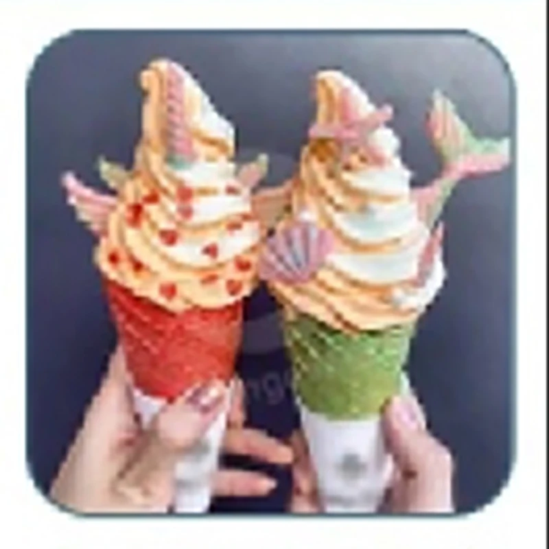 Automatic 3 Flavor Ice Cream Machine Commercial Table Top Stainless Steel Pink Color for Yogurt and Milk Based Mix
