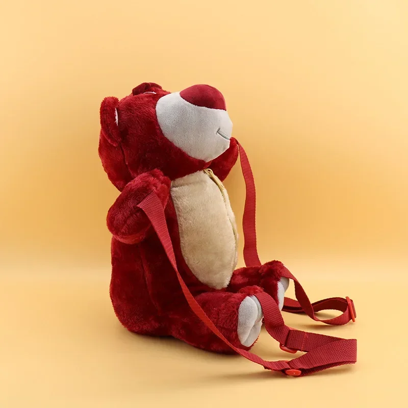 40cm Strawberry Bear Plush Backpack Toy Story Strawberry Bear Plush Doll Toy Children Boys Girls Bag Coin Purse Gift