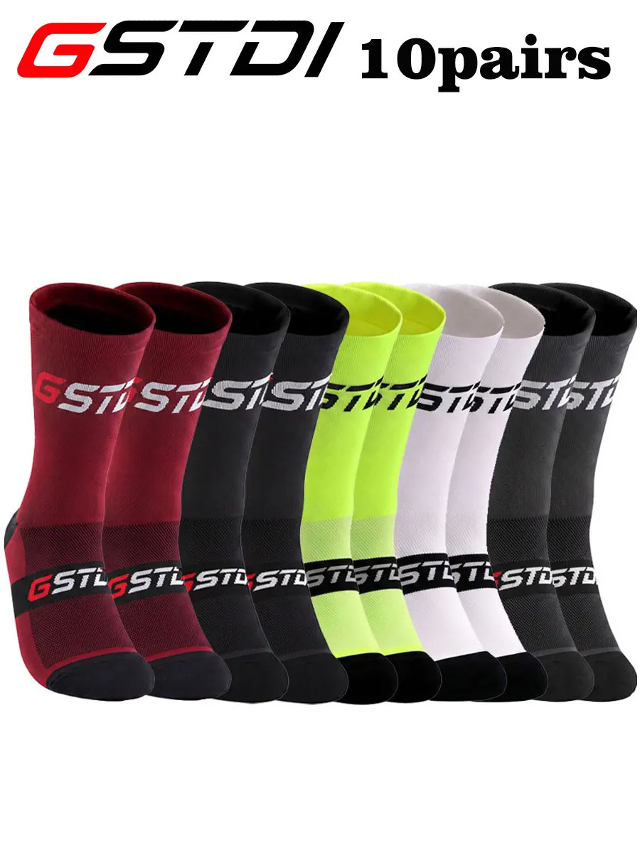 AliExpress GSTDI 10 Pairs Unisex Cycling Socks Ankle Length Sports And Leisure Comfortable Breathable Cotton Cycling Ankle Socks