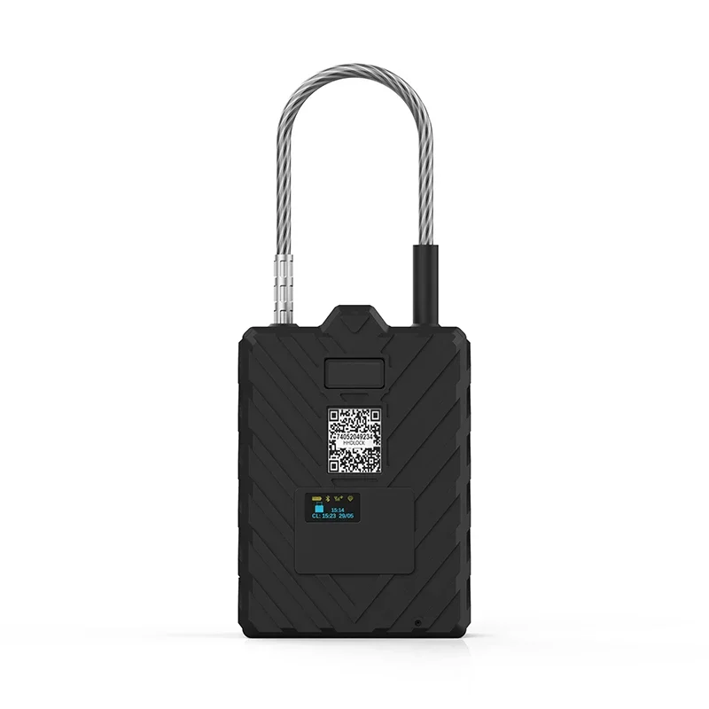 G508N Large Battery GPS Tracker Container Logistics Vehicle Steel Wire Rope Padlock Smart E Lock