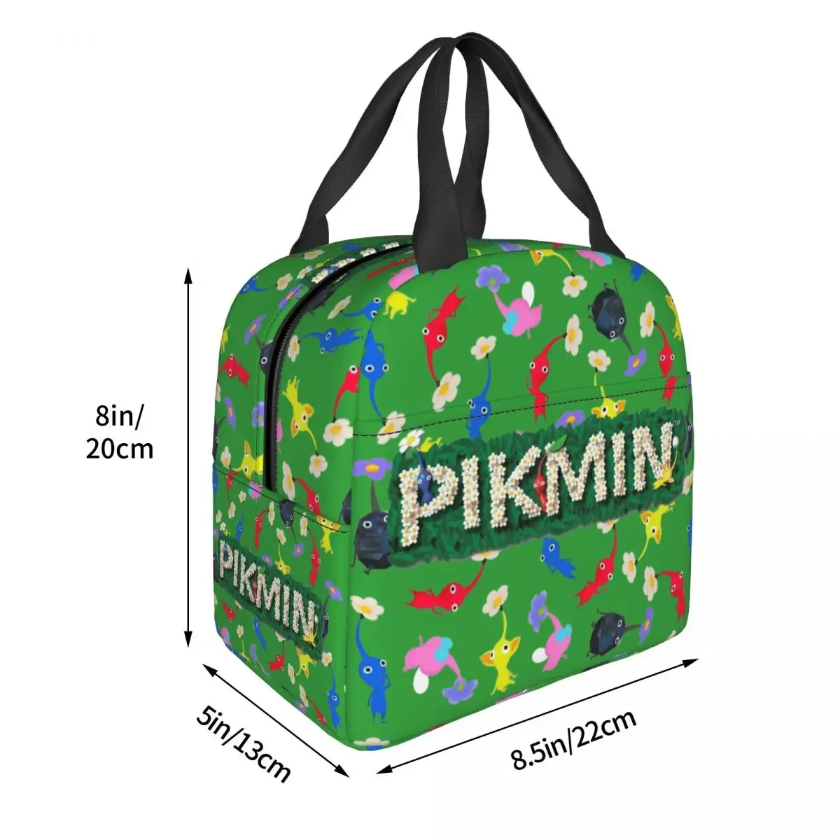 Pikmin Logo Insulated Lunch Bag Large Reusable Thermal Bag Tote Lunch Box Work Picnic Girl Boy