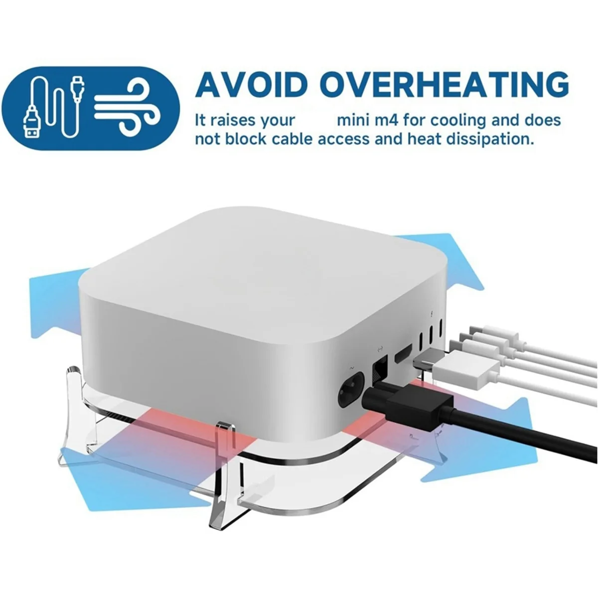 

AA98 For Stand Accessories,Clear Acrylic Desk Stand is Suitable for Mini / Pro Mount Cooling Pad