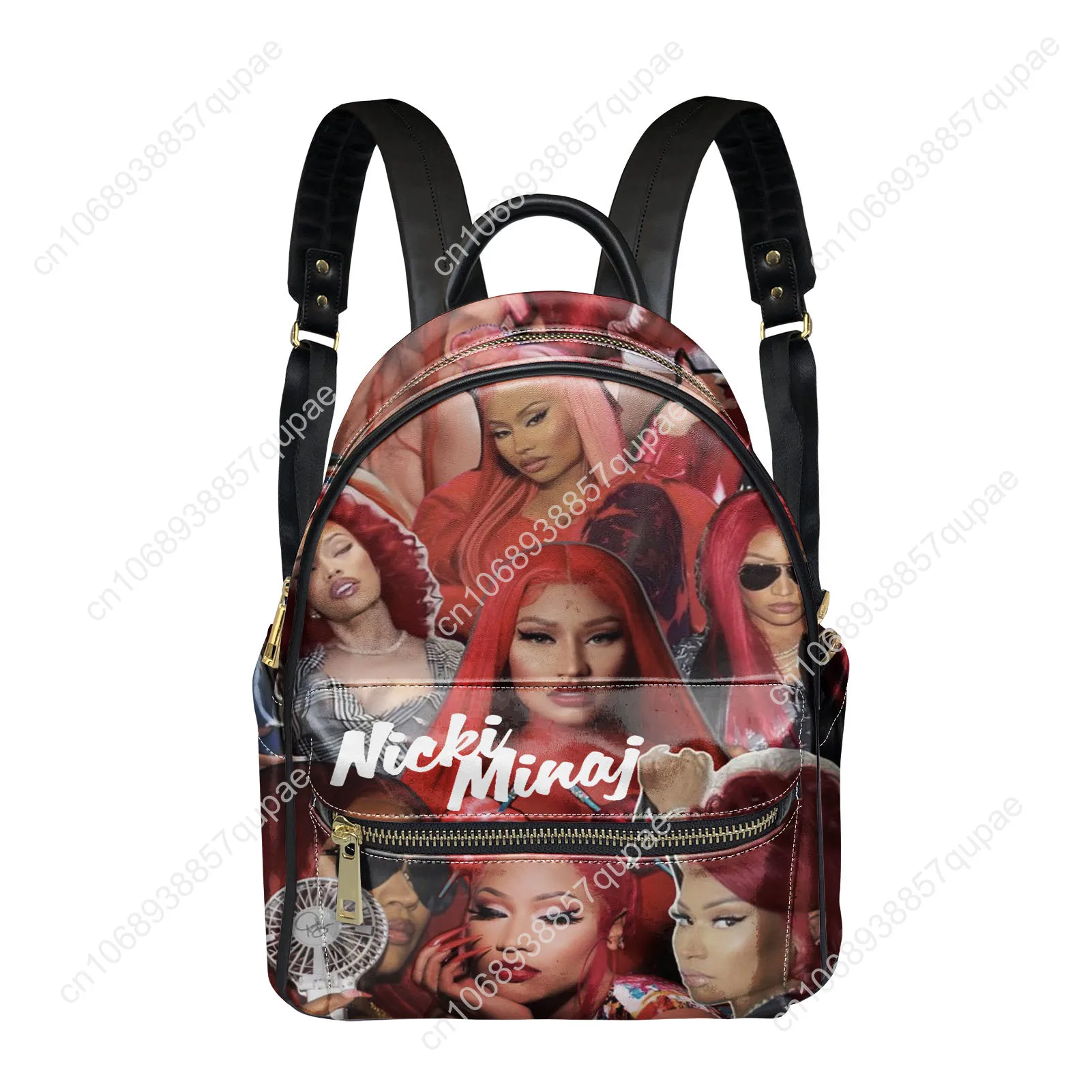 Hot Rapper N-Nicki Minaj Backpack Womens Men Personalized Double Shoulder Bag Business Travel Bookbag Rucksack Gift Daypack