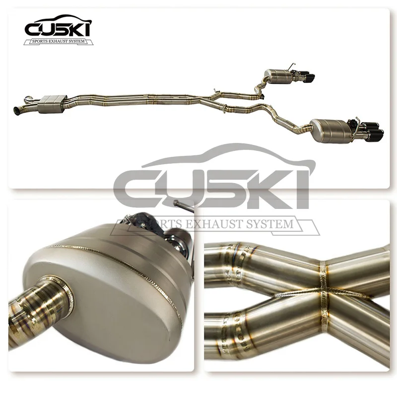 High Performance quality Catback Exhaust System For PORSCHE PANAMERA (971) 4.0  Titanium alloy exhaust Pipe Muffler Escape