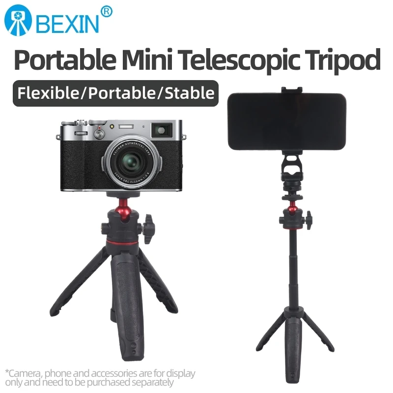BEXIN 2025, новая мини-палка для селфи, штатив-подставка, ручка для GoPro Insta360 DJI, карманная экшн-камера, удлинитель, штатив