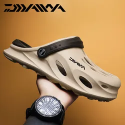 2024 New Summer Men's Fashion Outwear Anti Slip Fishing Shoes Wear-resistant Baotou Slippers Outdoor Fishing Beach Sandals