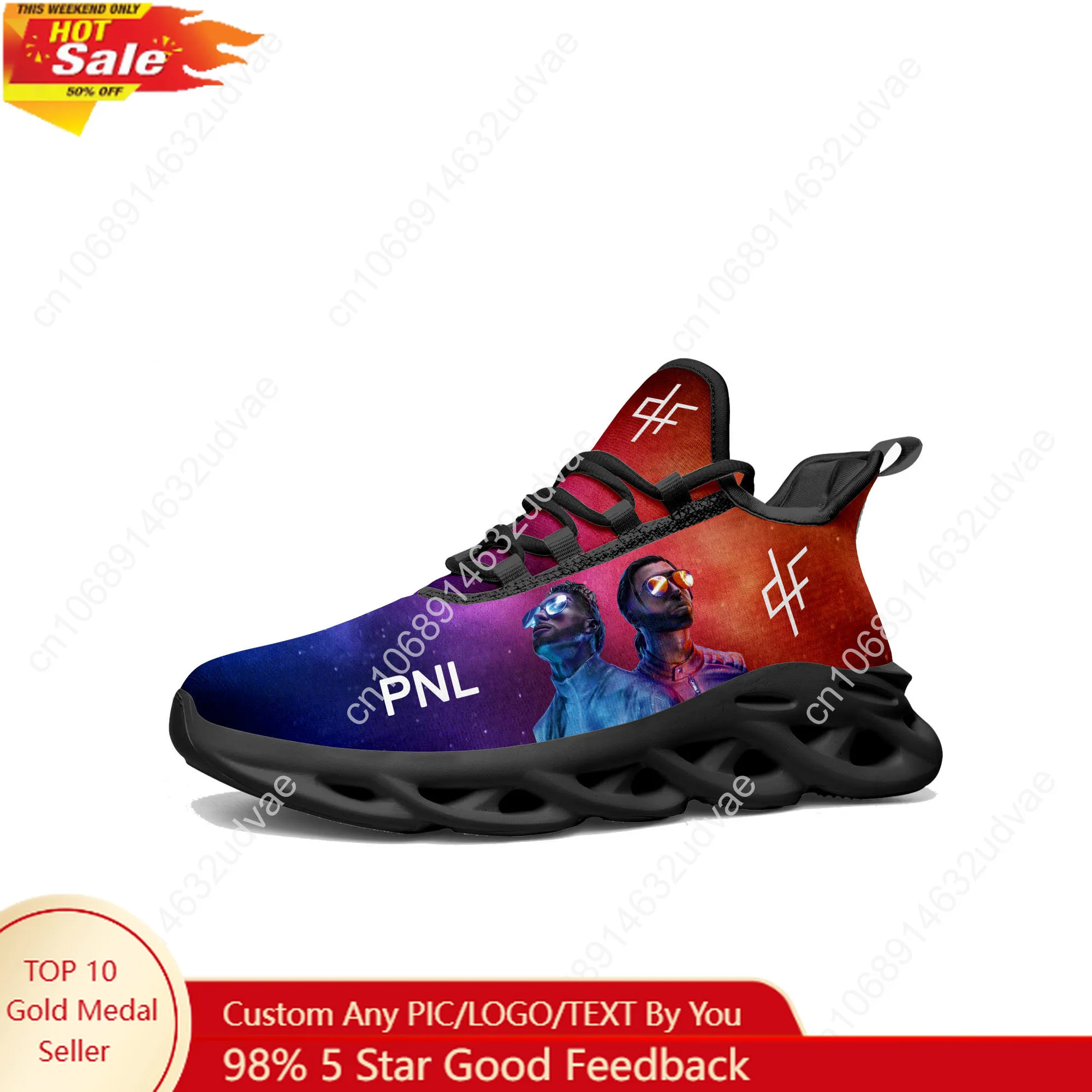 

Le Monde Chico Sports Sneakers PNL Album French Rapper Mans Womans Running Shoes Durable Sneaker Lace Up Mesh Custom Shoe Black