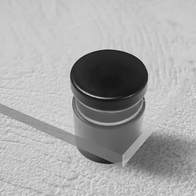 LICE-8 Pack Viti distanziatori 3/4 x 1 pollice Distanziali per cartelli neri Kit di viti pubblicitarie per cornici in acrilico appese