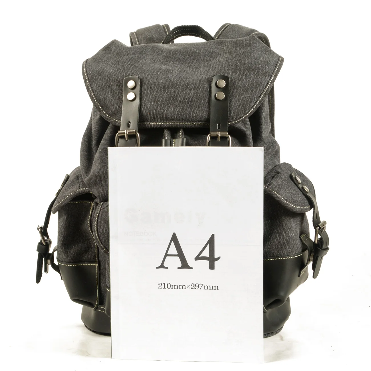 Men\'s outdoor shoulder casual student bag large capacity travel backpack canvas leather climbing bag