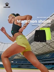 Kelme Women's Marathon Shorts Yoga Quick-drying Three-quarter Pants Professional Fitness Sports Shorts Outdoor Running Pants