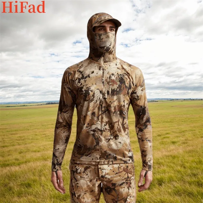 

Core lightweight wet sweat hoodie mask jumper hunting suit
