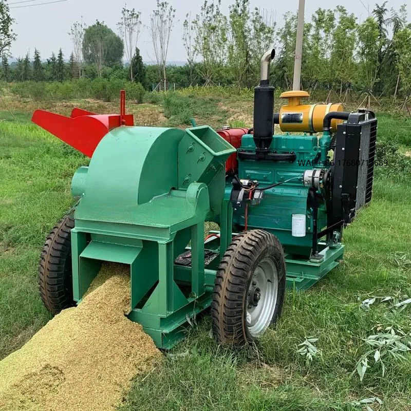 Wood Crusher Saw Dust Machine Mobile Motor Street Greening Chipper Garden Branch Crusher