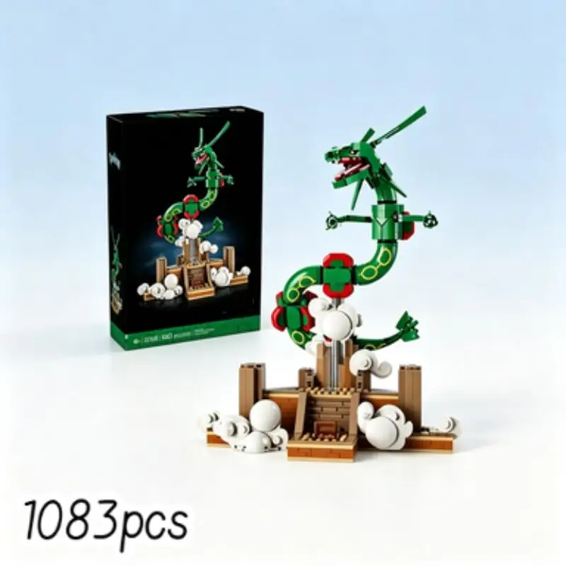 2026 Hot Toys Whimsical Sky soaring Giant Beast Building Blocks,1083pcs Altar Structure Bricks For Adult Display Collect