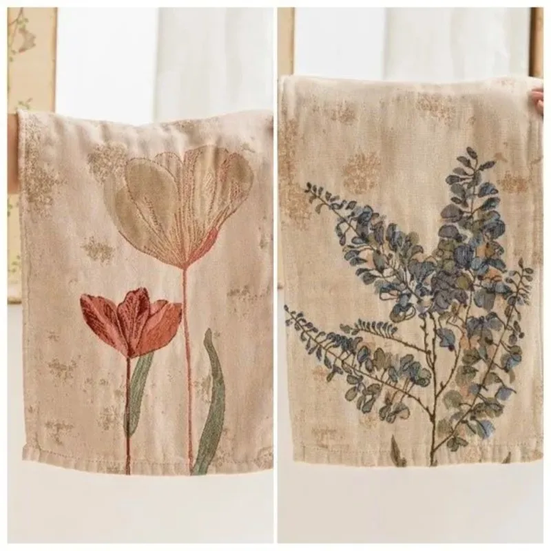 2026 Cotton Bathroom Hand Towel With Floral Pattern Soft Skin-friendly Cotton Towel With Gauze Four Layers Of Face Towel ZI773