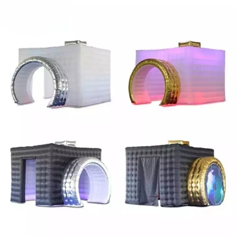 

Enclosure Camera Shaped Inflatable Photo Booth Inflatable Cube Tent Photo Booth Backdrop For Event Show Wedding Party