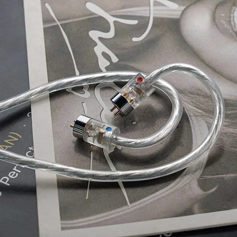 VEIDELA DM1 Oxygen-Free Copper Silver-Plated Cable, Type-C Plug with Mic, Detachable Audio Cable, In-line Control & Voice Call
