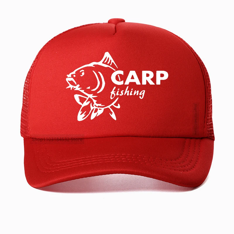 Funny fishing sports hat men summer outdoors carp fishing Baseball Cap Adjustable Mesh Breathable Snapback hats hunting fishing