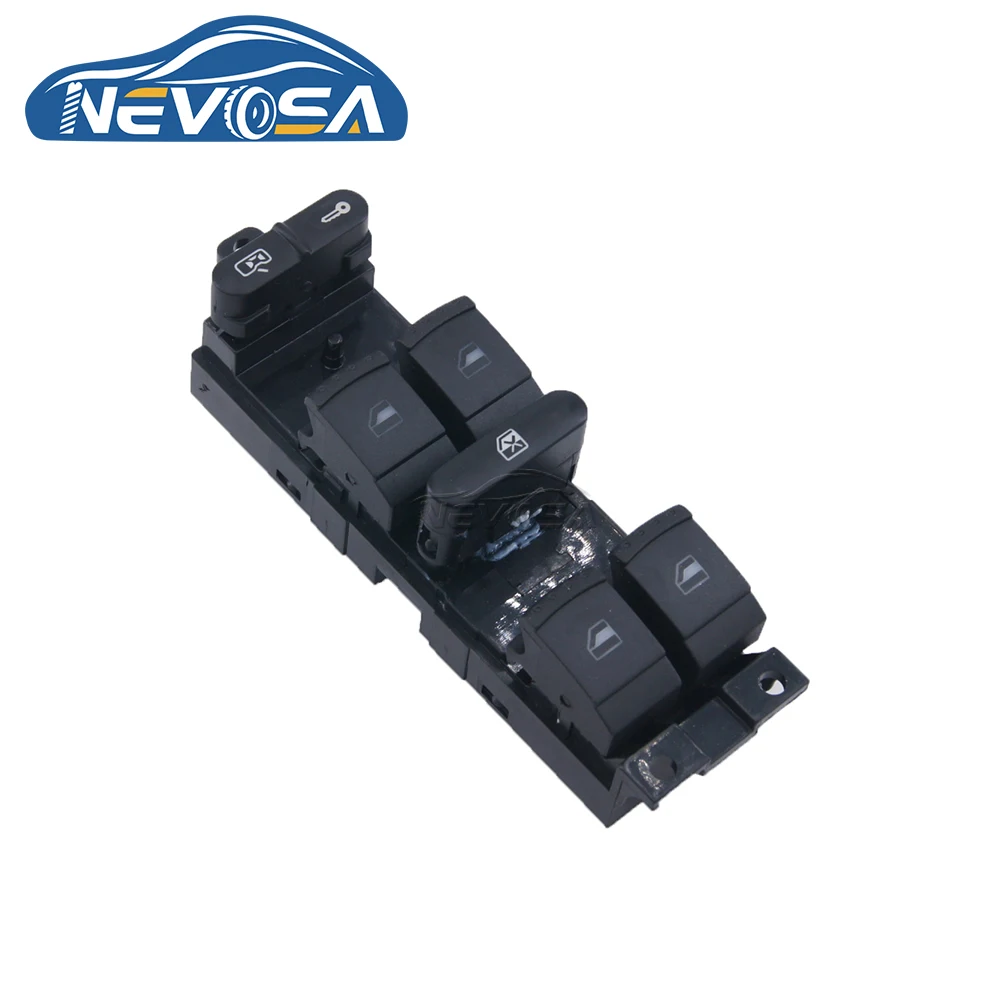 NEVOSA 7M3959857D For VW Sharan 2004 2005 2010 Seat Alhambra Electric Master Power Window Control Lifter Switch Car Glass Button