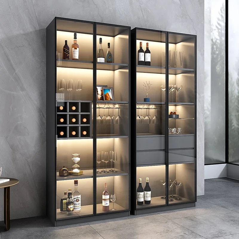 

Glass Display Wine Cabinets Living Room Luxury Storage Modern Simplicity Home Estante Vinos Sideboards Wine Cabinets QF50JG