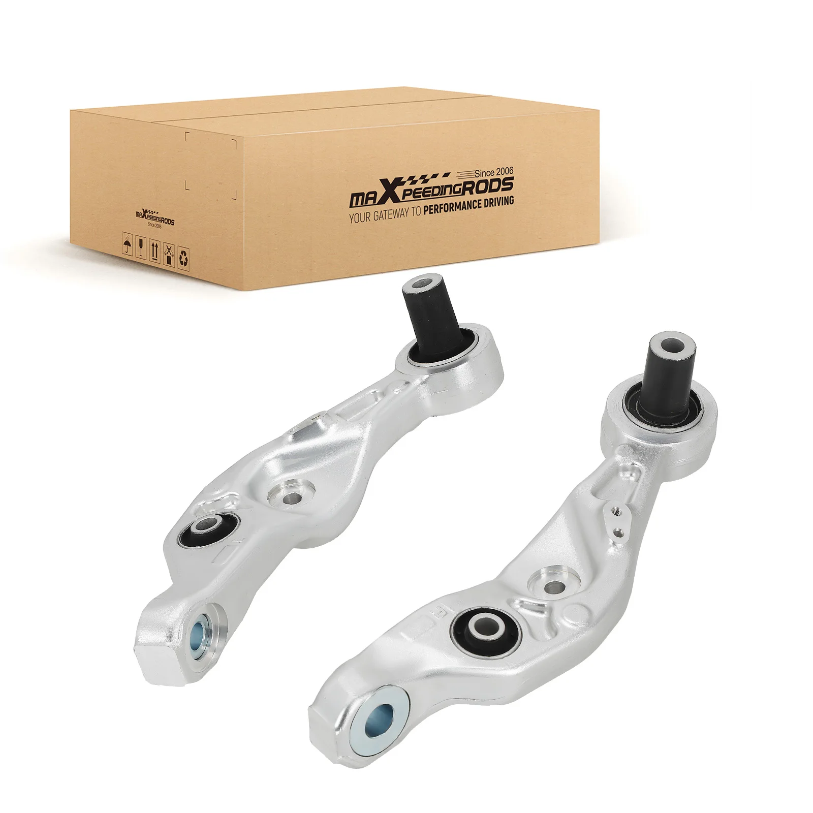 2x Front Lower Control Arms w/ Bushing for  Lexus LS460 Rearward RWD 2007-2017 4862050070 4864050070