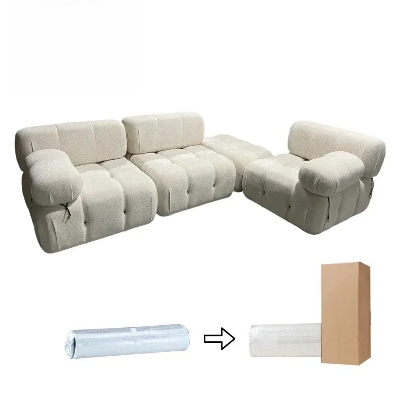 Luxury Compression Sofa Bed Frameless Boneless Double Vacuum Packed Modern Foldable