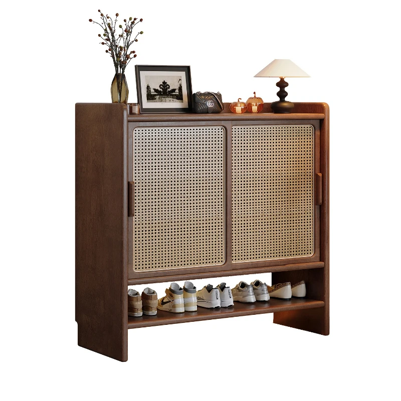 

Solid wood shoe cabinet, door storage, entrance cabinet