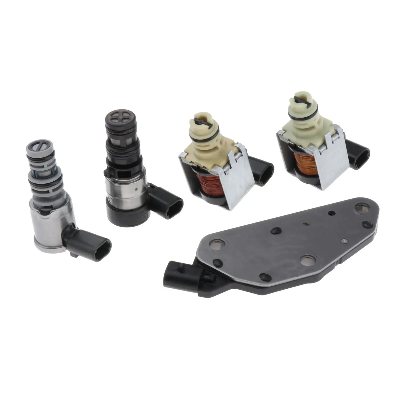 

Transmission Solenoid Kit Relay Test Silver Color Replacement for GM Volvo 4T65E FWD Vehicles 2003 and Newer
