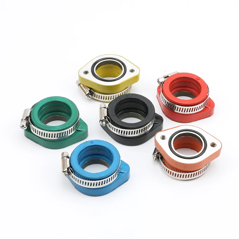 Adaptador de carburador de motocicleta, tubo de entrada de entrada para pe26 28 30 pwk21 24 26 28 30 carburador para 110 125 150 200cc