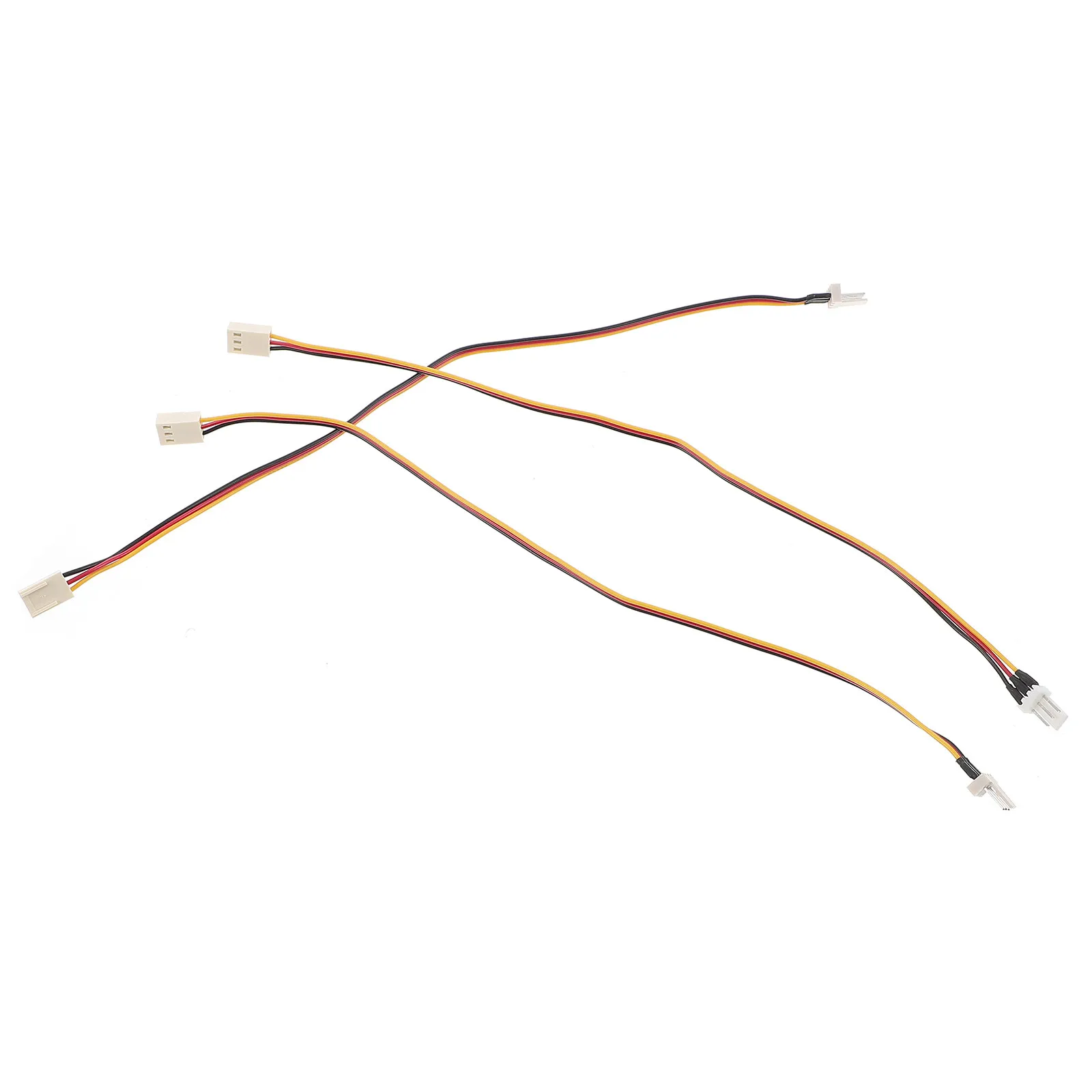 3Pcs 3-Pin CPU Cooler Extension Cable Fan Splitter Adapter High Precision Tachometer Support Easy Install Long Service Life