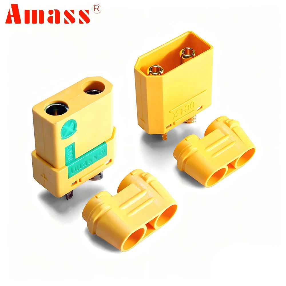10pair/lot Amass XT90S XT90 Anti-Spark Male/Female Gold Plating Bullet Connector For RC Lipo Battery/ESC/Motor For RC Model DIY