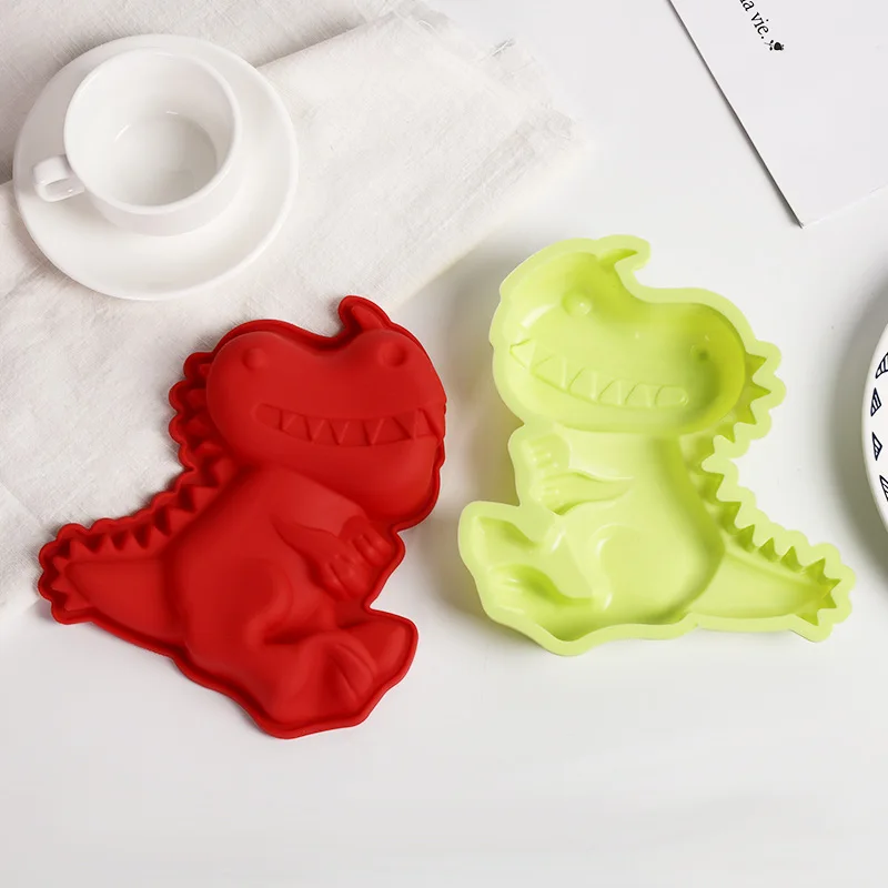 Dinosaur Cake Mold Durable Versatile Reusable Must-have Colorful In-demand Kitchen Accessory For Cake Making Cake Baking Fun