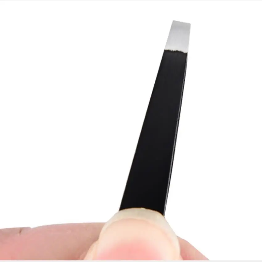 

Tweezers For Eyebrow Precision Stainless Steel Hair Facial Hair Removal Splinter Blackhead Slant Tip Angle Tip Makeup Tools