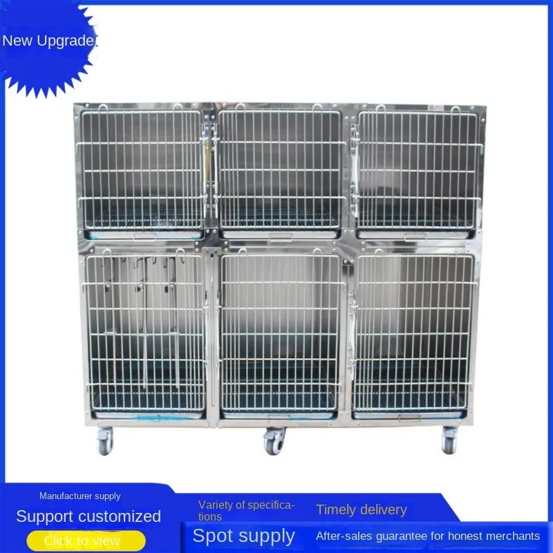 304 Stainless Steel Veterinary Heated Oxygen Cage for Hospital Breeding and Boarding