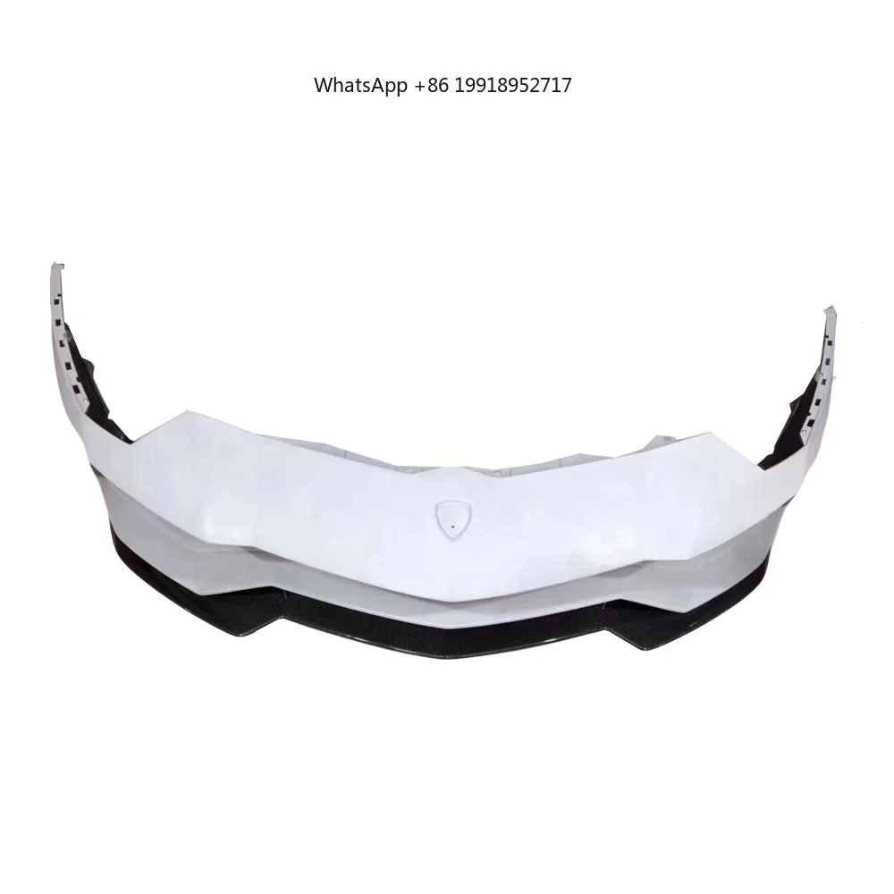 High Quality Aventador S Style Carbon Fiber Body Kit Car Bumper Lip Auto Parts Front Lip Diffuser for Lambor LP700 LP720 JJ78