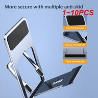 1~10PCS Desktop Multi-angle Folding Mobile Phone Holder Metal Lazy Man Tablet Stand Holder Portable Car Office Bracket