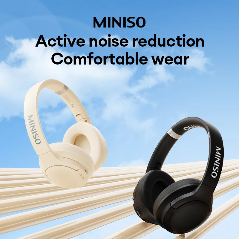 Miniso Mcd 01S Draadloze Bluetooth 5.3 Koptelefoon Outdoor Reizen Draagbare Opvouwbare Headset Hifi Geluid Lange Uithoudingsvermogen Oortelefoon