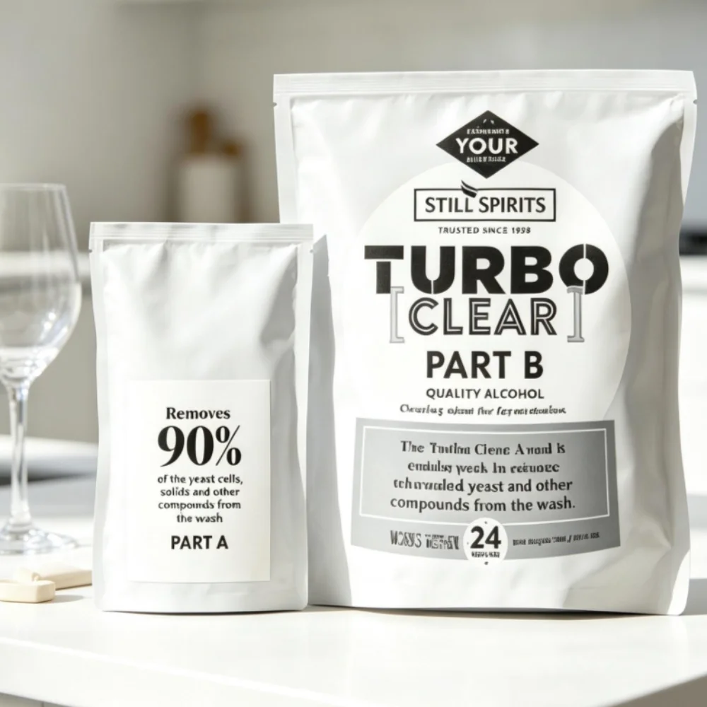 Still Spirits Turbo Clear 130g Finings Agent for Distilling Alcohol Efficient Wine Clear Powder for Home Brewing Clarification