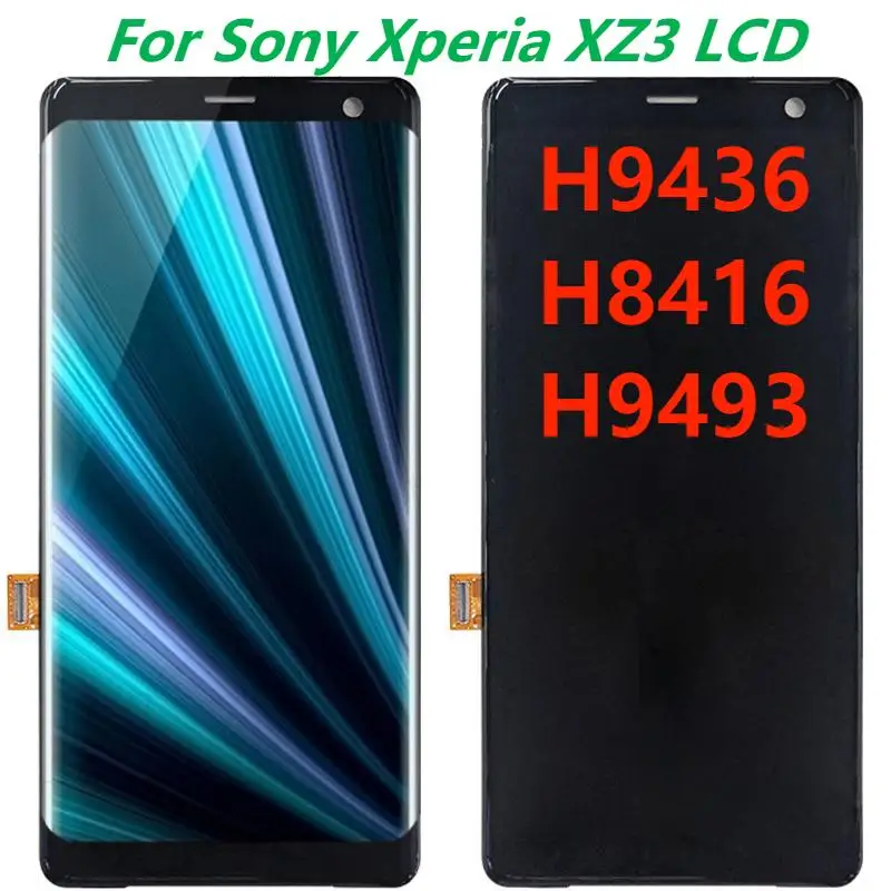 

ЖК-дисплей 6,0 "для Sony Xperia XZ3 H9436 H8416 H9493, дисплей с рамкой и сенсорным экраном в сборе, дигитайзер, сменная панель