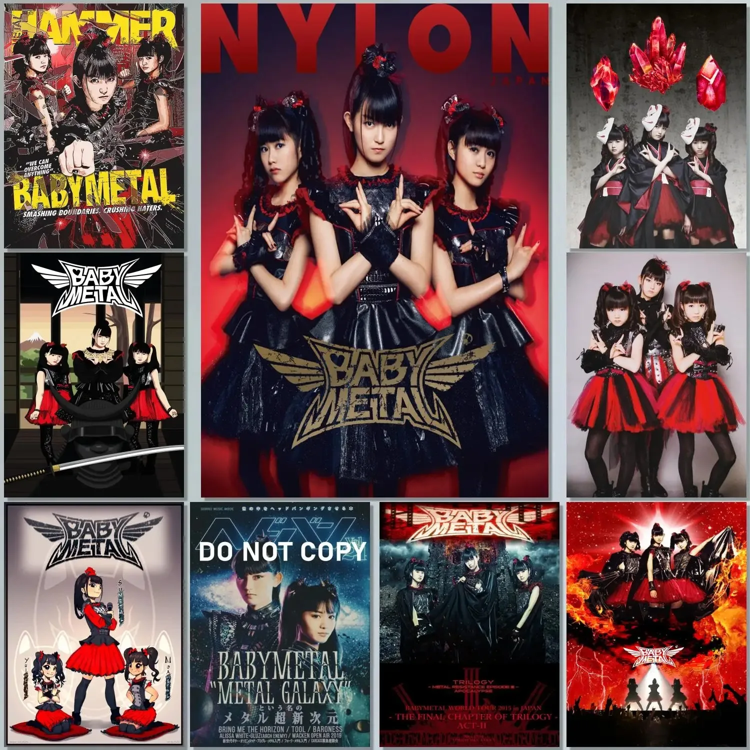 Singer Babymetal Painting Wall Art Canvas Posters Room Modern Family Bedroom Decoration Art Wall Decor
