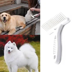 White Rake Comb for Dogs Brush Short Long Hair Fur Shedding Remove Cat Dog Brush Grooming Tools Pet Dog Supplies