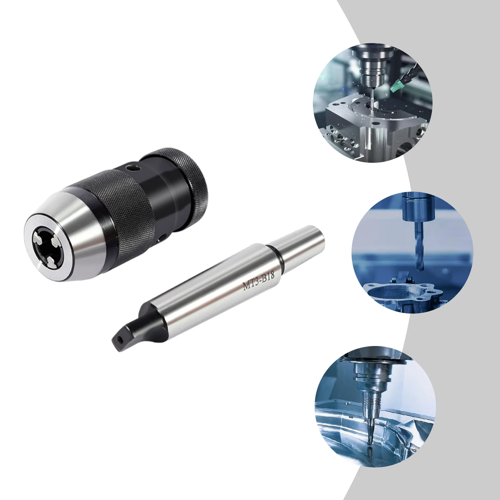 

Modern MT3-B18 Collet 40cr Steel Drill Chuck High Precision MT3-B18+1-16-B18 Collet Chuck 1-16mm Clamping Range