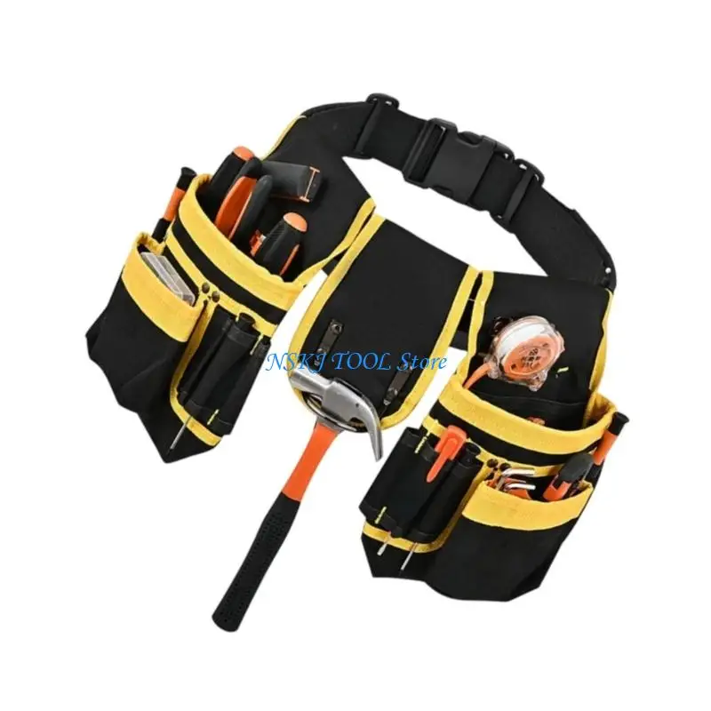 Paquete herramientas tela Oxford gruesa multifuncional L8RC, paquete reparación electricista