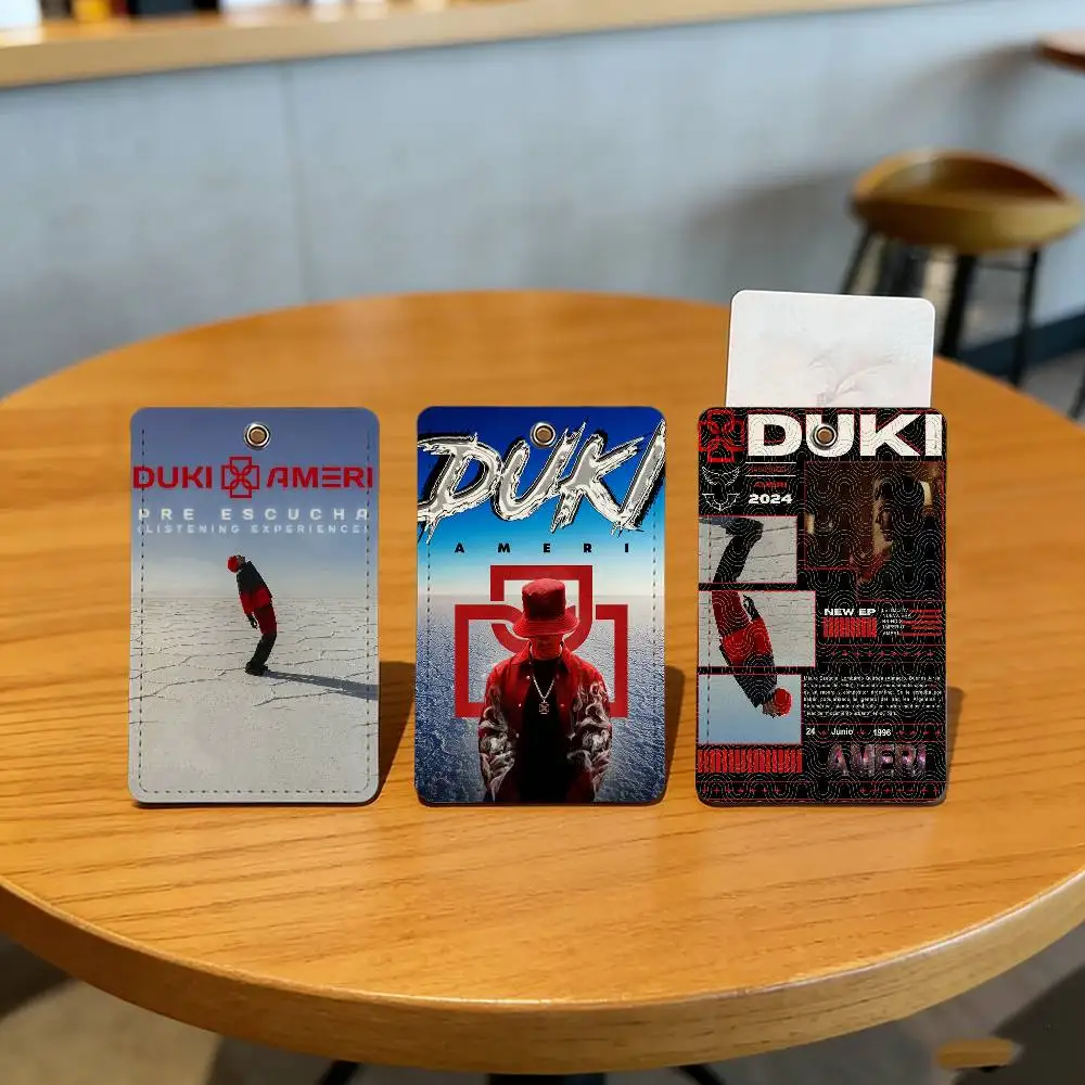 مغني الراب DUKI AMERI 2024 الأكثر مبيعًا غطاء بطاقة هوية حافلة الطالب باب الوصول إلى المدرسة بطاقة الائتمان الواقية
